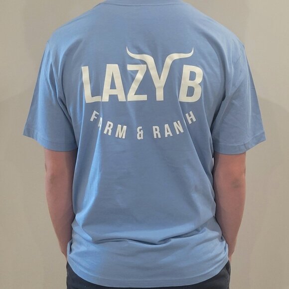 Lazy B logo tee sz Medium - Picture 1 of 2